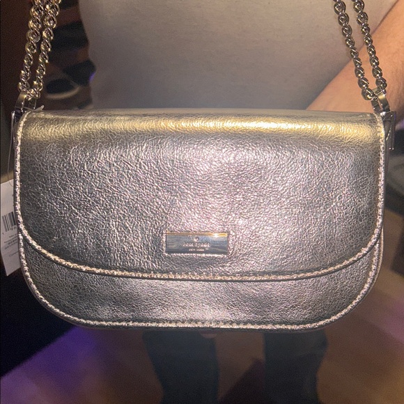 kate spade Handbags - 🩶BRAND NEW WITH TAGS🩶Kate Spade Metallic Silver Shoulder Bag
